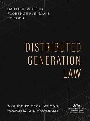 cover image of Distributed Generation Law